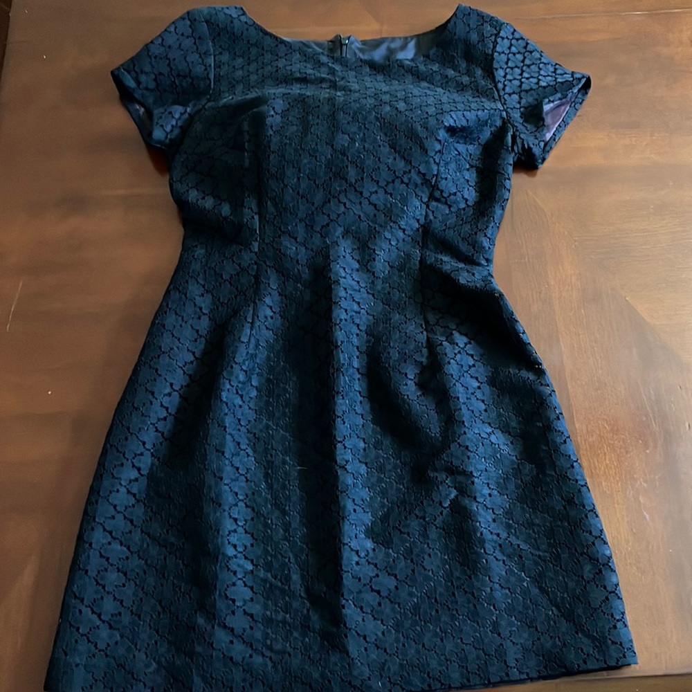 Little black dress, short sleeve, lace cover, nicely lined inside.